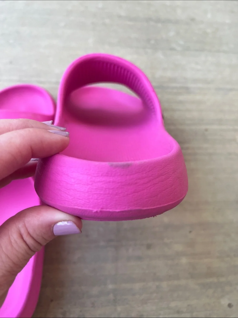 Hello Kitty Girl’s Hot Pink Slide Sandals
